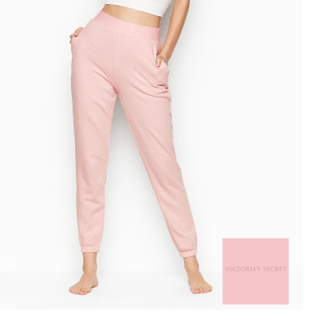 Victoria Secret Sueded Fleece High-Waist Jogger XL